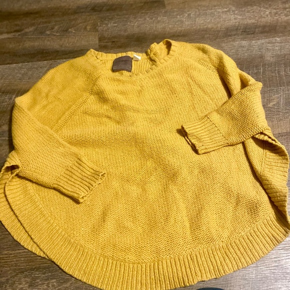 Anthropology Guinevere Mustard Colored sweater - Picture 6 of 10
